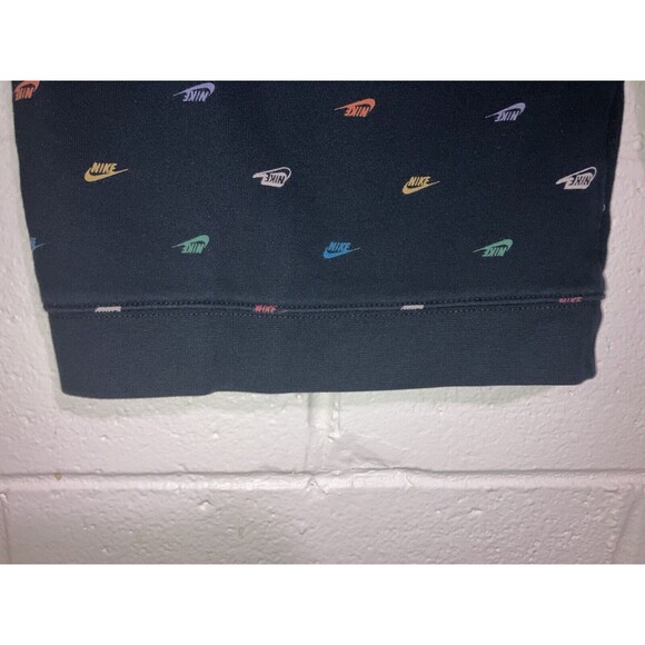 Nike Hoodie Sweater Black Spell Out All Over Print Unisex Size Small (4-5 Years) - Picture 6 of 8